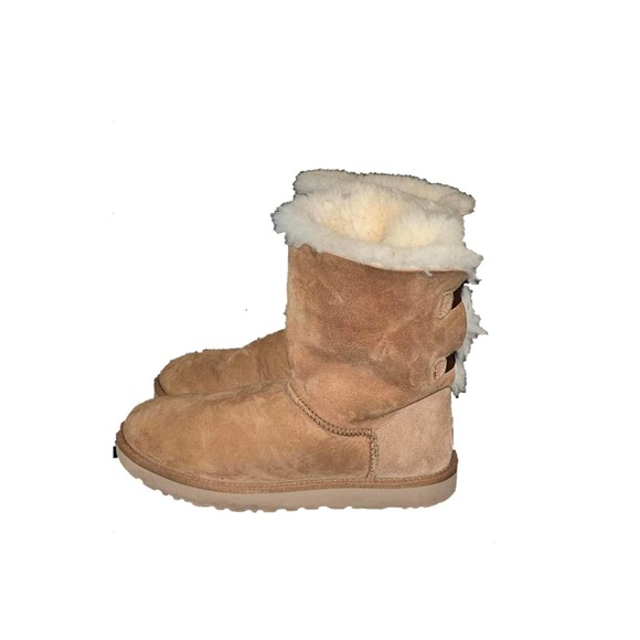 Ugg Bailey Bow Tall Chestnut Boots Size 10 - Picture 5 of 9